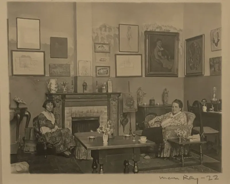 Alice B. Toklas and Gertrude Stein (1922) by Man Ray