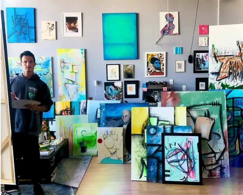 Joe Taveras in his Loft Studio (2022) New Renaissance