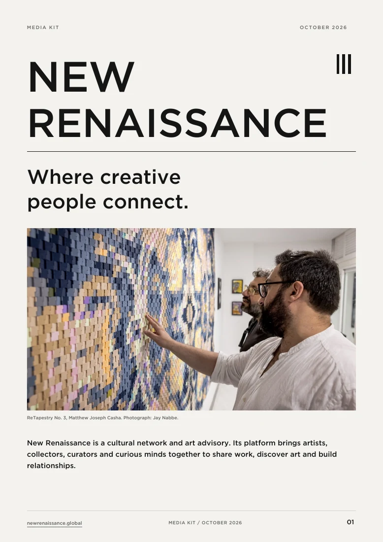 New Renaissance media kit cover: Where creative people connect.